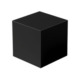 Create Your Own Black Custom Design Holiday Card Cube