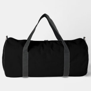 Create Your Own Black Custom Design Holiday Card Duffle Bag