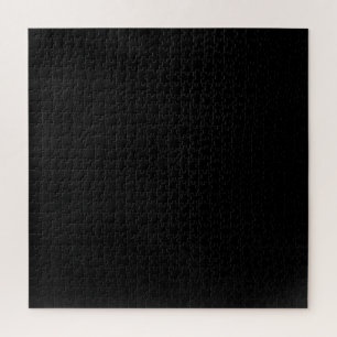 Create Your Own Black Custom Design Holiday Card Jigsaw Puzzle