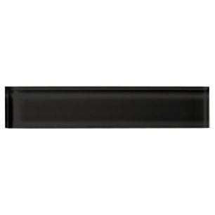 Create Your Own Black Custom Design Holiday Card Nameplate