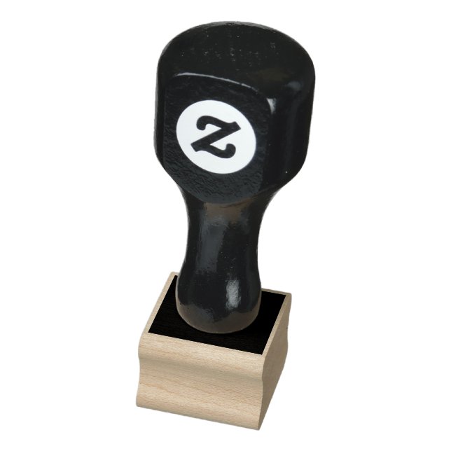 Create Your Own Black Custom Design Holiday Card Rubber Stamp (Stamp)