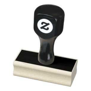 Create Your Own Black Custom Design Holiday Card Rubber Stamp