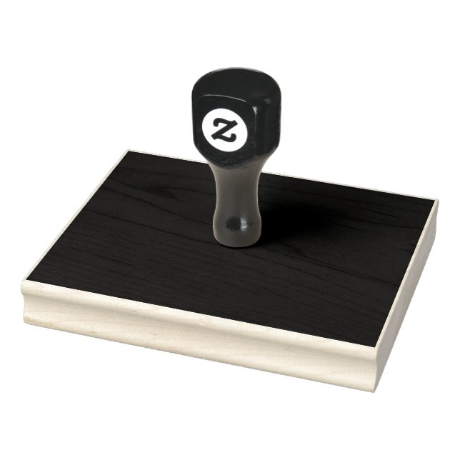 Create Your Own Black Custom Design Holiday Card Rubber Stamp (Stamp)