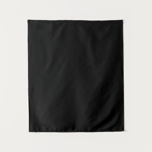 Create Your Own Black Custom Design Holiday Card Tapestry (Front)