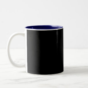 Create Your Own Black Custom Design Holiday Card Two-Tone Coffee Mug