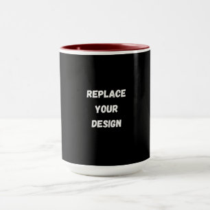 Create Your Own Black Custom Design Mug