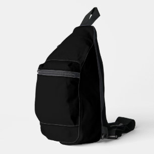 Create Your Own Black Custom Design Sling Bag
