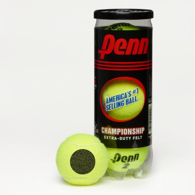 Create Your Own Black Custom Design Tennis Balls (Box)