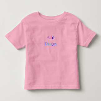 Create Your Own Black Custom Design Toddler T-Shirt