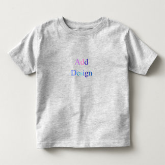 Create Your Own Black Custom Design Toddler T-Shirt