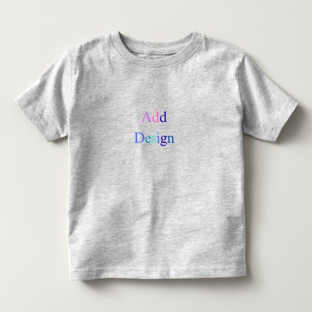  Create Your Own Black Custom Design Toddler T-Shirt (Front)