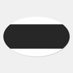 Create Your Own Black Custom Oval Stickers
