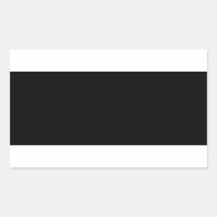 Create Your Own Black Custom Rectangular Sticker