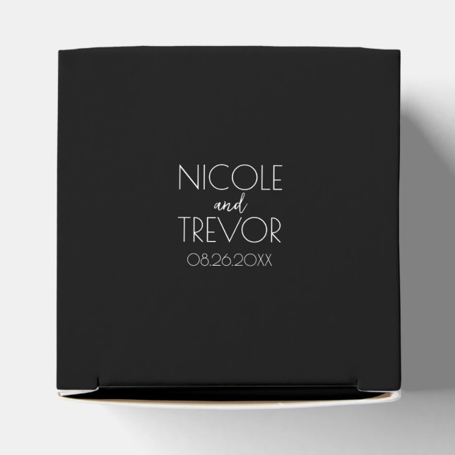 Create Your Own - Black Favour Box (Top)