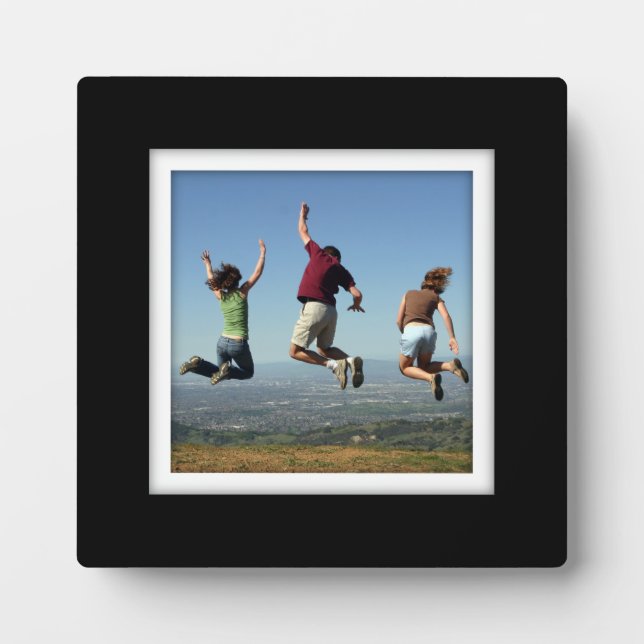Create-Your-Own Black-Framed Photo Plaque (Front)