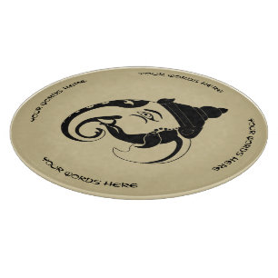 Create Your Own Black & Gold Ganesh Profile Cutting Board