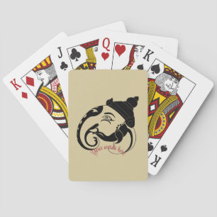 Create Your Own Black & Gold Ganesh Profile Playing Cards