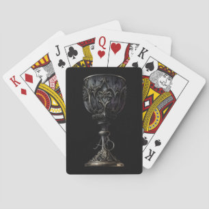 Create Your Own Black Gothic Chalice Playing Cards