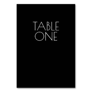 Create Your Own - Black Table Number