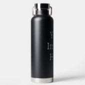 Custom Water Bottle Style: Thor Copper Vacuum Insulated Bottle, Size: Water Bottle (950 ml), Color: Black (Front)