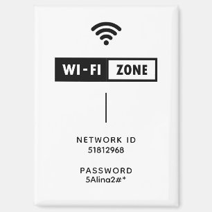 Create Your Own Black & White Simple Wifi Magnet