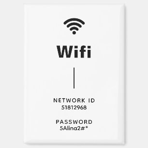 Create Your Own Black & White Simple Wifi Magnet