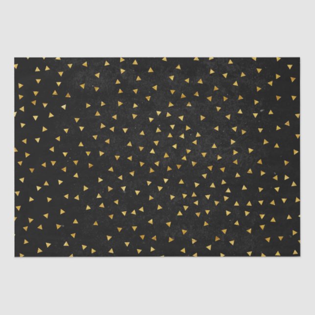 Create Your Own Blank Black and Gold  Tissue Paper (Front)