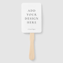 Create-Your-Own Blank Wedding Program Fans