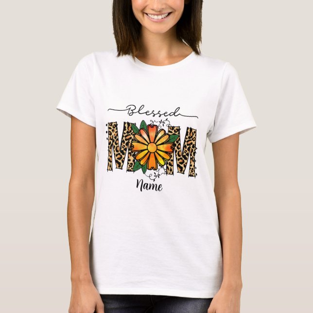Create Your Own Blessed Mum T-Shirt (Front)