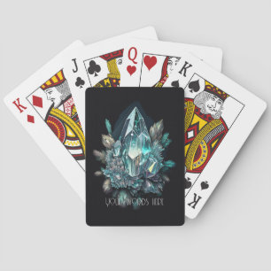Create Your Own Blue Crystals Playing Cards