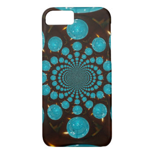 Create Your Own Blue Lights Kaleidoscope  iPhone 8/7 Case