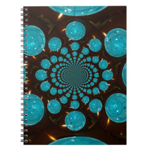 Create Your Own Blue Lights Kaleidoscope Notebook