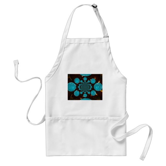 Create Your Own Blue Lights Kaleidoscope  Standard Apron (Front)