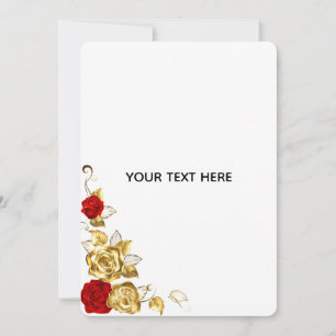 Create Your Own Blue Rose Elegant Save The Date