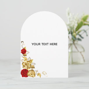 Create Your Own Blue Rose Elegant Save The Date