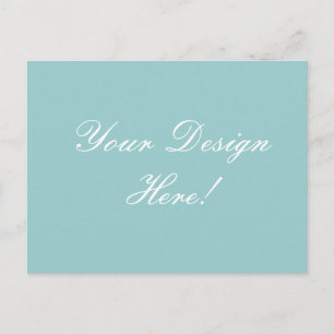 Create Your Own Blue Wedding Announcement Card