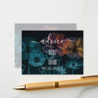 Create Your Own Blue Yellow Pink X-Ray Flowers Advice Card