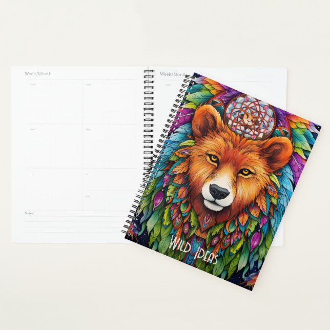 Create Your Own Boho Dreamcatcher Bear Totem Planner (Display)