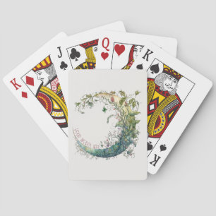 Create Your Own Boho Floral Moon Playing Cards