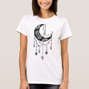 Create Your Own Boho Magical Moon Silhouette T-Shirt