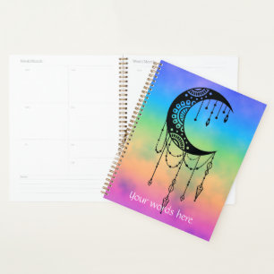 Create Your Own Boho Mandala Moon Silhouette Planner