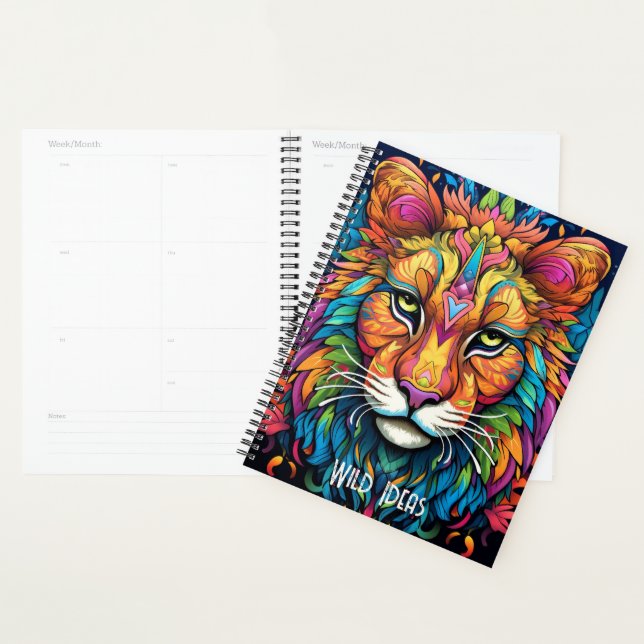 Create Your Own Boho Wild Cat Totem Animal Planner (Display)