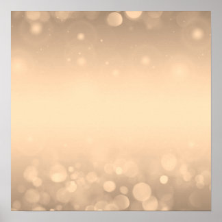 Create Your Own! Bokeh Background - Orange  Poster