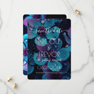 Create Your Own - Bold Flowers Closeup Save The Date