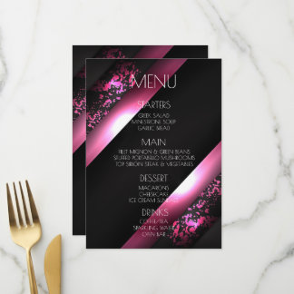 Create Your Own - Bold Pink Corners Menu