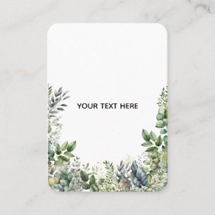 Create Your Own Botanical Design Business Card