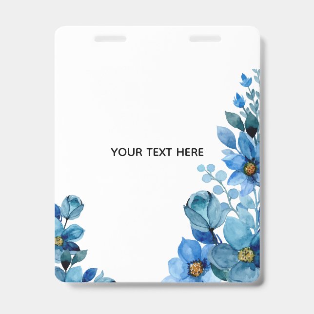 Create Your Own Botanical Design ID Badge (Front)