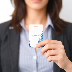 Create Your Own Botanical Design ID Badge