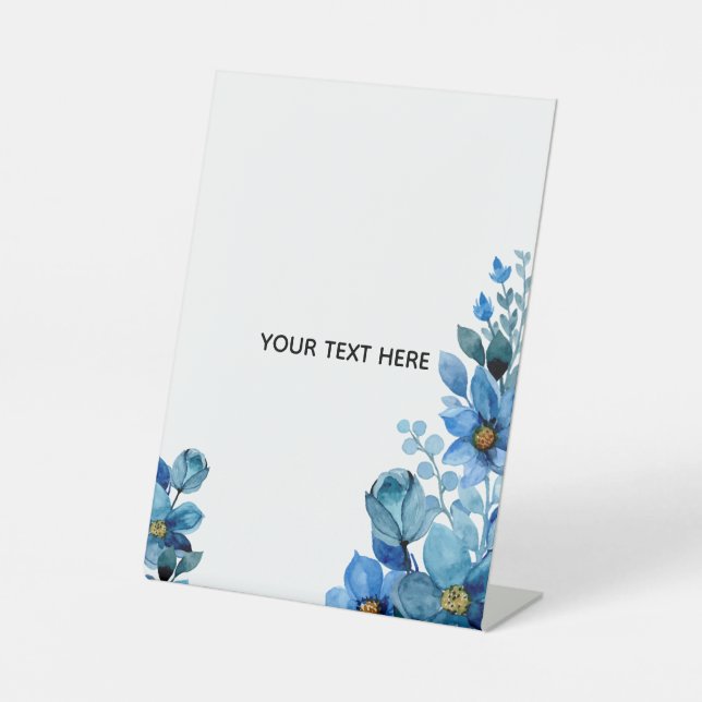 Create Your Own Botanical Design Pedestal Sign (Front)