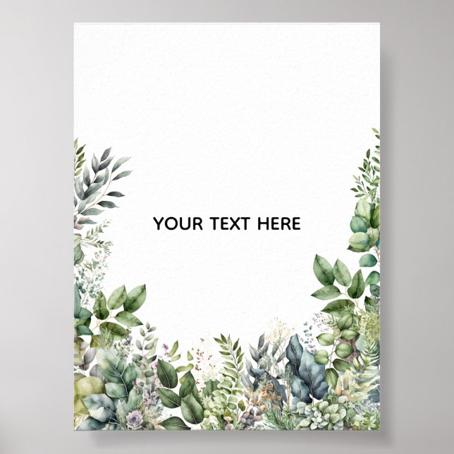 Create Your Own Botanical Design Poster (Front)